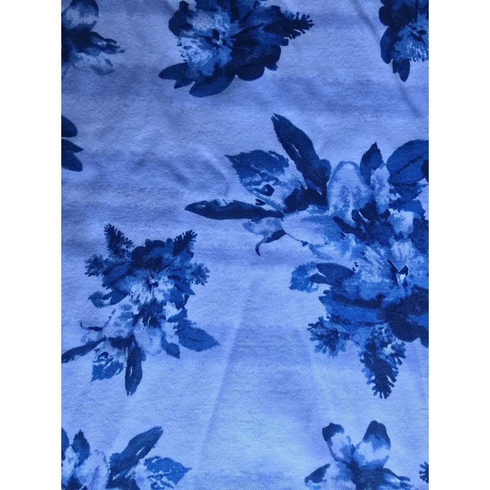 Laura Scott Knit Top Women's Blue Striped Floral Crew Neck Size Small NWT - Picture 8 of 9